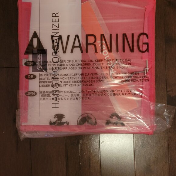 NEW PINK 6-Shelf Weekly Hanging Closet Organizer - Picture 3 of 3